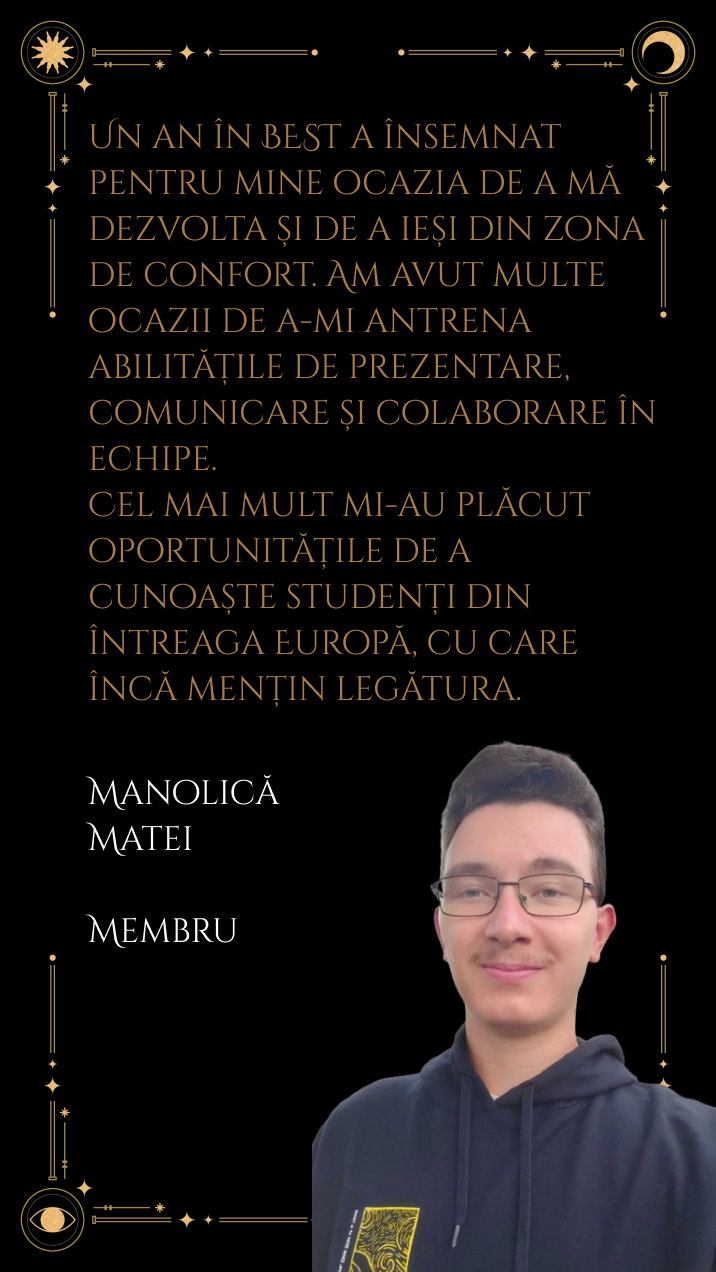 Testimonial Manu | BEST Iași