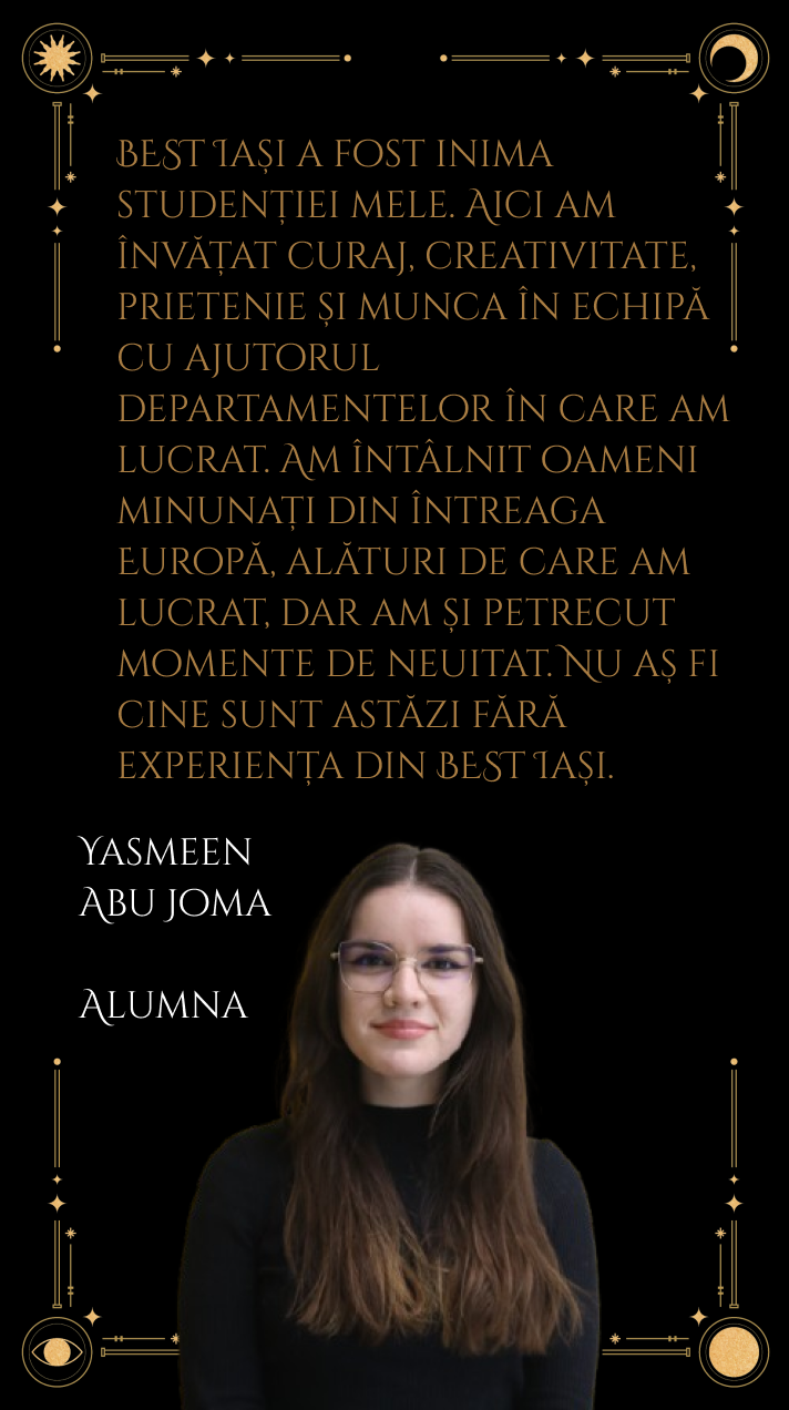 Testimonial Yasmeen | BEST Iași